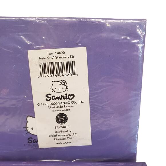 Vintage Hello Kitty Stationery Kit 2003 Sanrio Hello Kitty Paper Stickers NOS - Picture 4 of 13